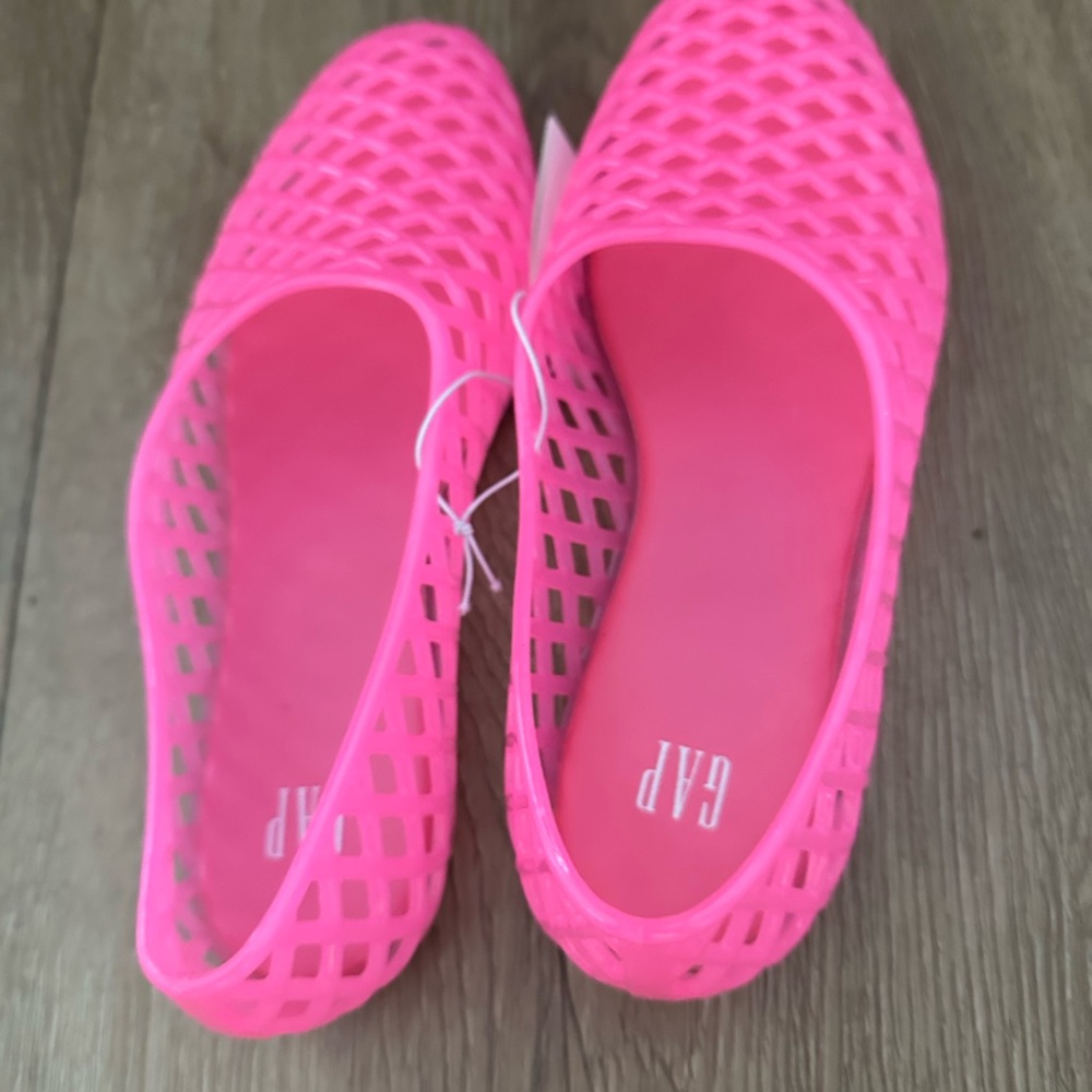 GAP Women's Bright Pink Mesh Flats - Picture 3 of 5